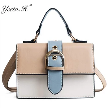

Women's Designer Handbag Fashion New High quality PU Leather Women bag Contrast Lady Tote Shoulder Messenger Bag Crossbody