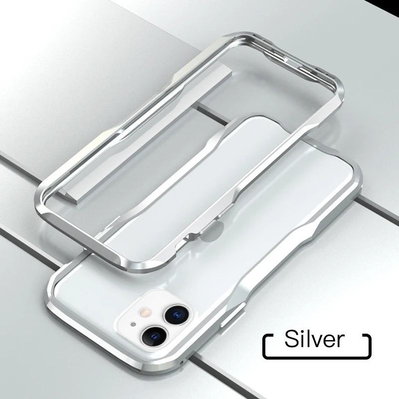 LUPHIE чехол для телефона для iPhone 11 Pro Max металлический бампер классная алюминиевая рамка чехол для iPhone 11 Pro Max противоударный чехол Coque - Color: Silver