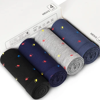 

4Pcs/lot Brand Boxer Mens Underwear Modal Man Big Short Colorful Breathable Solid Flexible Shorts Boxer Pure Color Underpants
