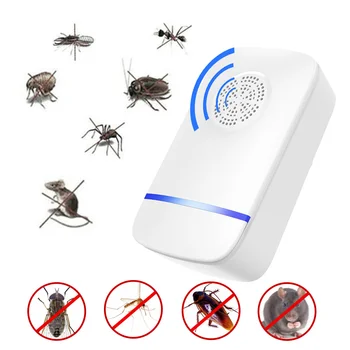 

4PCS EU/US/UK Plug Electronic Mosquito Repellent Indoor Cockroach Mosquito Insect Killer Rodent Contro Ultrasonic Pest Repeller