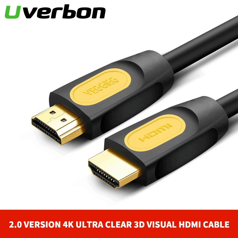 1 м 2 м 60 Гц HDMI к HDMI кабель Высокоскоростной V2.0 позолоченный Соединительный кабель Шнур для монитора компьютера UHD FHD ТВ PS3 PS4