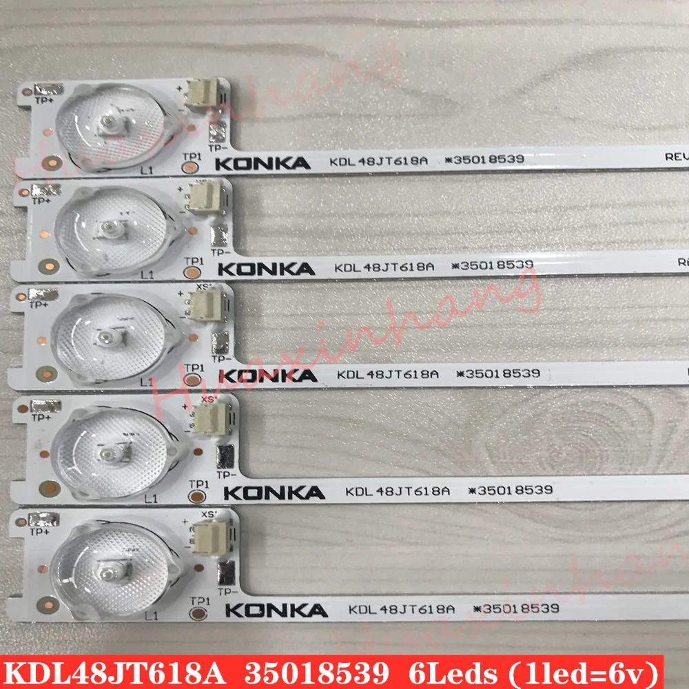 80pcs/lot new good quality LED backlight bar strip for KONKA KDL48JT618A/KDL48SS618U 35018539 6 LEDS(6V