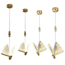 

Butterfly Shaped Pendant Light,Modern Art,Flush Mount Crystal LED Hanging Chandelier For Bedroom Decor