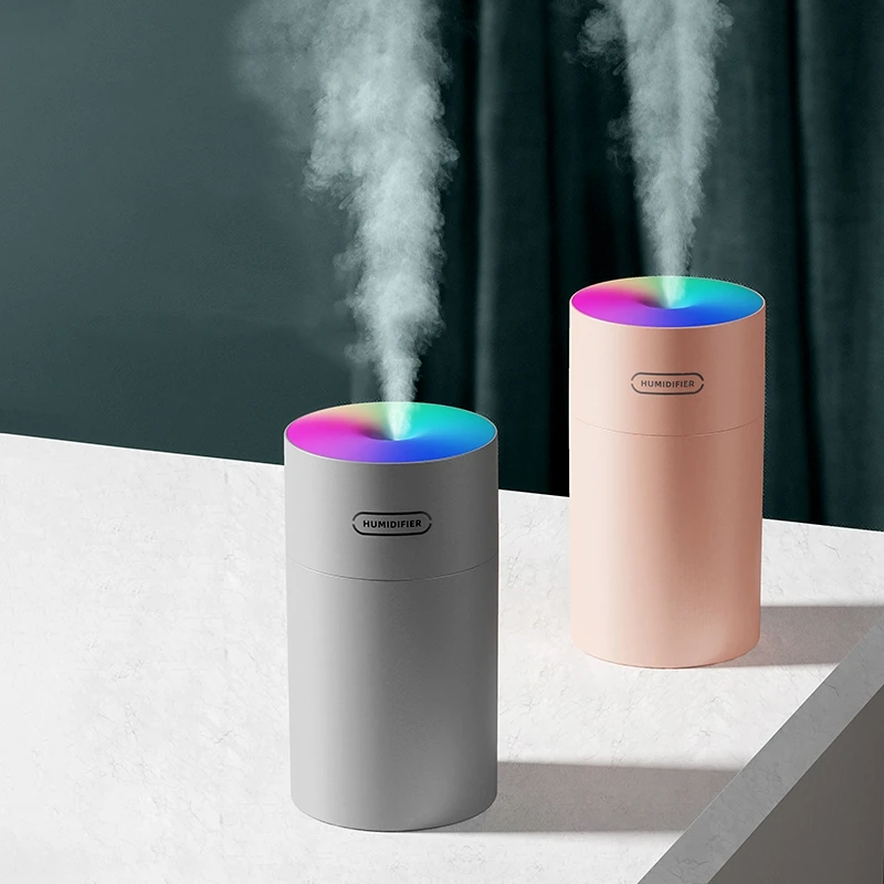 

USB Water Diffuser Air Humidifier 270ml Ultrasonic Cool Mist Maker Fogger with Colorful LED Light Car Mini Aroma Humidificador