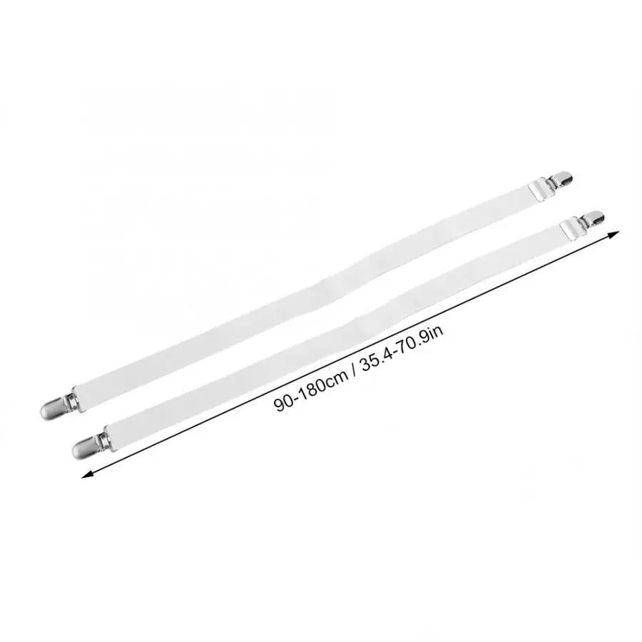 2PCS 90-180cm Elastic Bed Sheet Clip Bed Sheet Strap Clip Grippers Fasteners Mattress Holder For Home Cover bed sheet holder bed sheet clips sheet clips