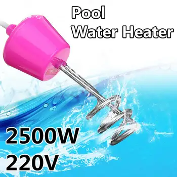 

2500W Bathroom Swimming Pool Floating Electric Heater Boiler Water Heating Element Portable Immersion Suspension UK Plug