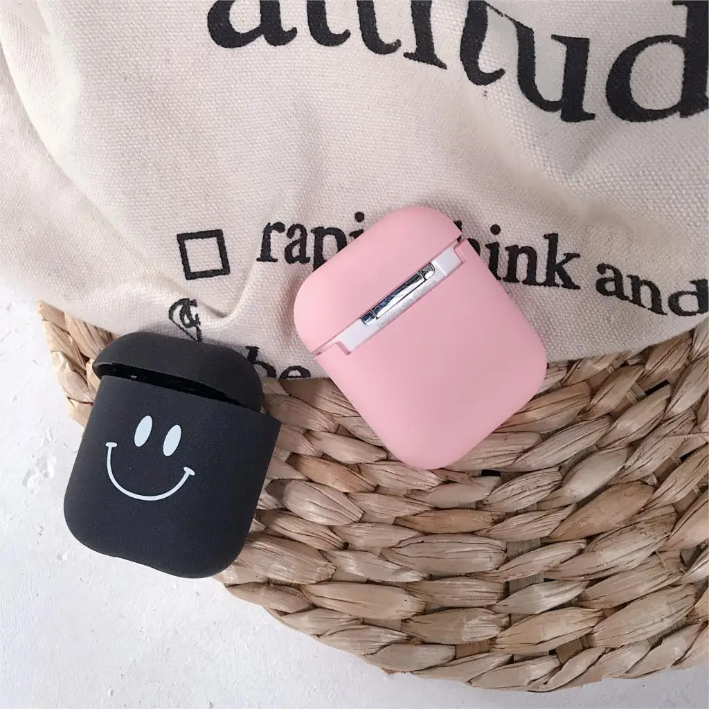 Новый милый мультяшный чехол для наушников Apple AirPods 1 2 Чехол Air Pods Матовый Жесткий