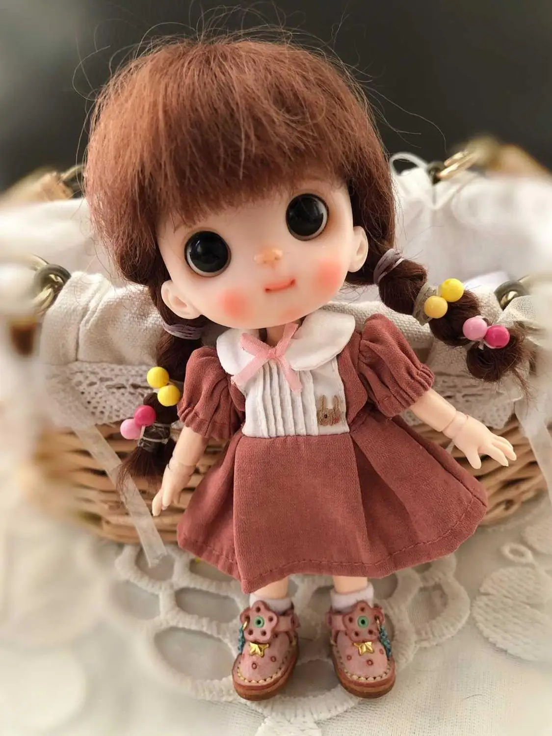 20 OB11 кукла голова Кастомизация 1/8 BJD куклы OB Полимерная глина - Цвет: 20