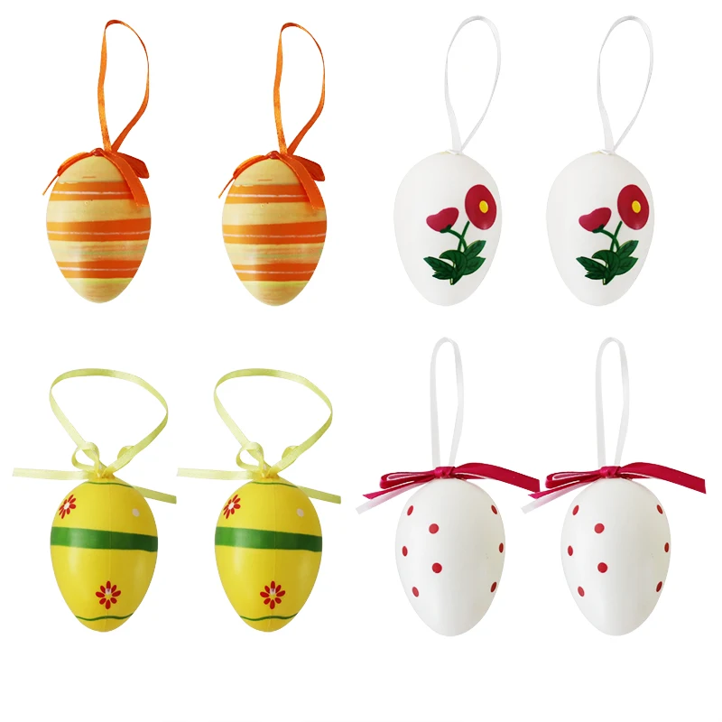 6pcs Eggs Joy-Enlife 7 см x 6 см 10 шт. креативные маленькие деревянные кусочки торта декор в форме кролика деревянный Пасхальный торт Декор - Цвет: 6pcs Eggs