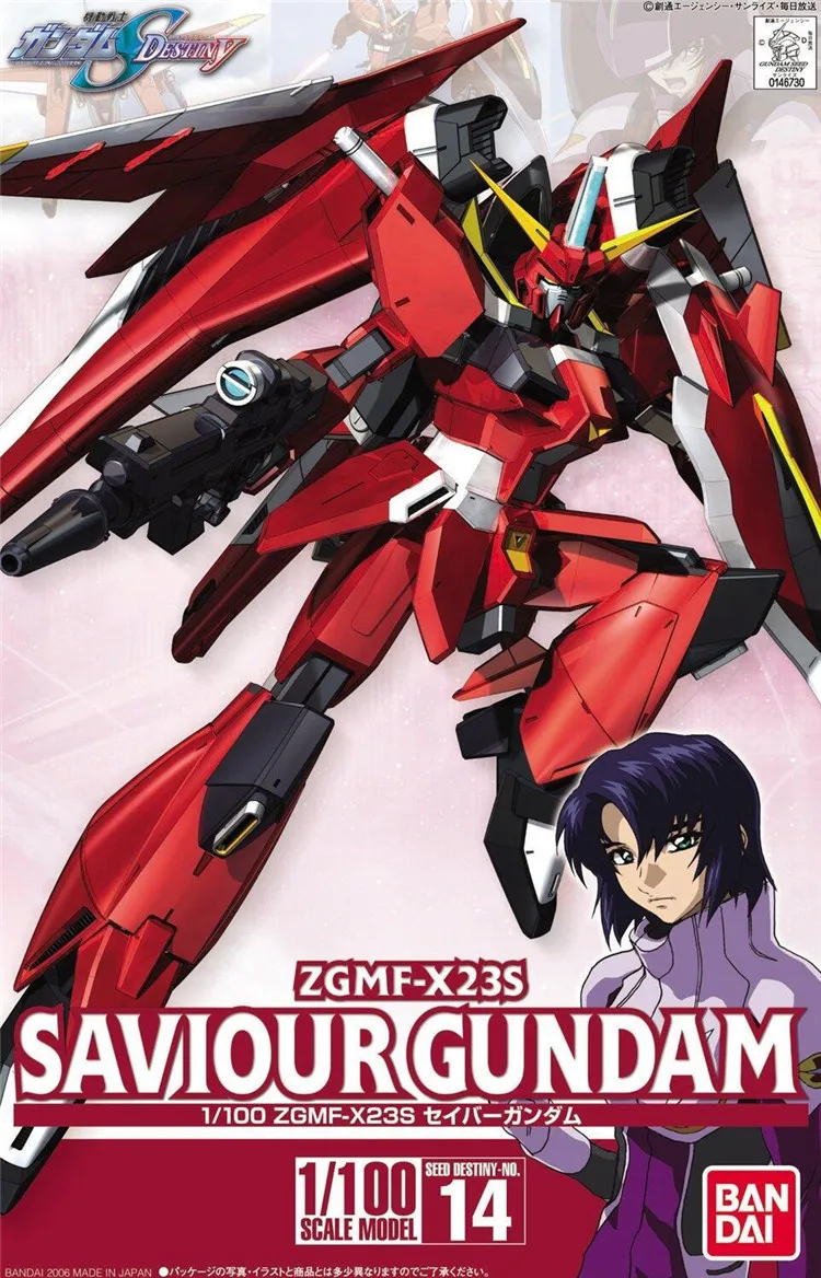 Bandai Gundam ТВ 1/100 SEED-D 14 Спаситель ZGMF-X23S мобильный костюм сборные модели наборы фигурки пластмассовые игрушечные модели