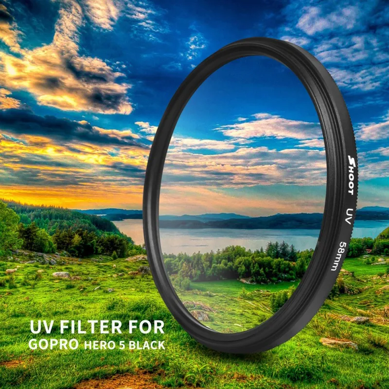 Waterproof Housing Shell Filter Set 58mm Circular CPL/UV Lens Underwater Diving Snorkeling Photography Accessories With Adapter