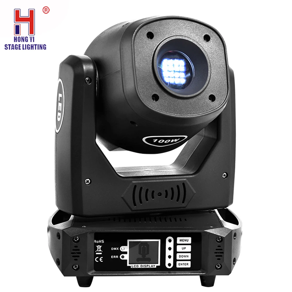 

Led Gobo 100W Moving Head Light Stage Effect Lights Double Gobos Plates DMX512 14 Channel For Church Wedding Party Nightclub
