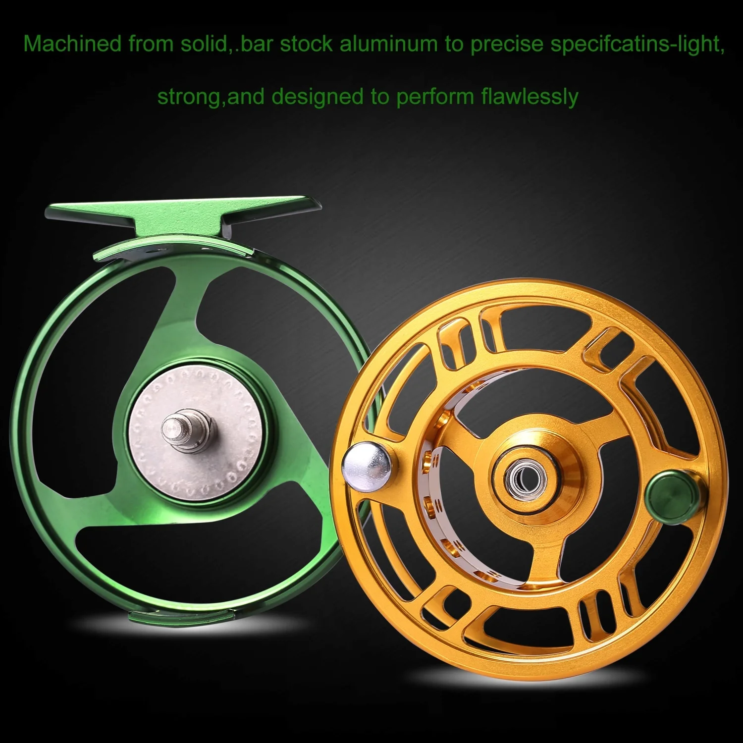 Sougayilang Aluminum Fly Fishing Reel Light Weight 5/6WT Fly Reel Lar