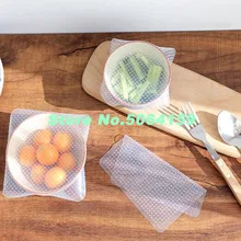 5 шт. пищевая гигиеническая обертка для хранения пищевых продуктов многоразовая высокоэластичная силиконовая пищевая обертка s герметичная Вакуумная крышка стрейч-крышка