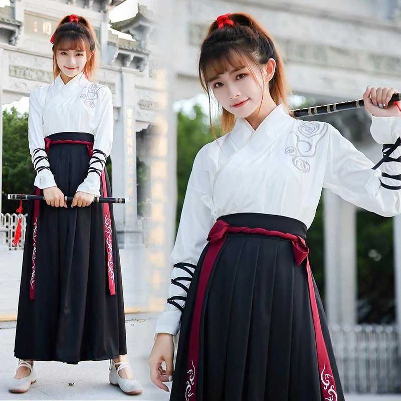 Платье NiceMixHanfu Женский костюм для косплея в древнем китайском стиле традиционная