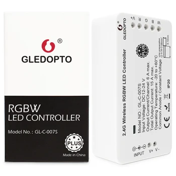 

GLEDOPTO ZigBee RGBW controller plus strip controller work with zigbee hub remote control Voice control DC12-24V LED smart