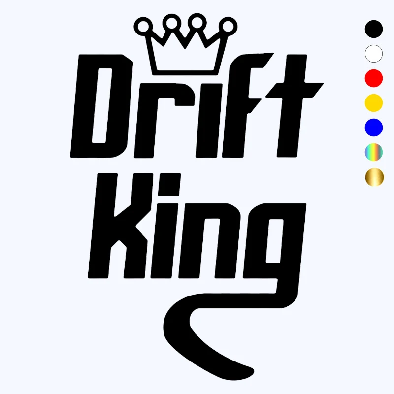 

CK20218# Drift King Funny Vinyl Decal Car Sticker Waterproof Stickers on Truck Bumper Rear Window
