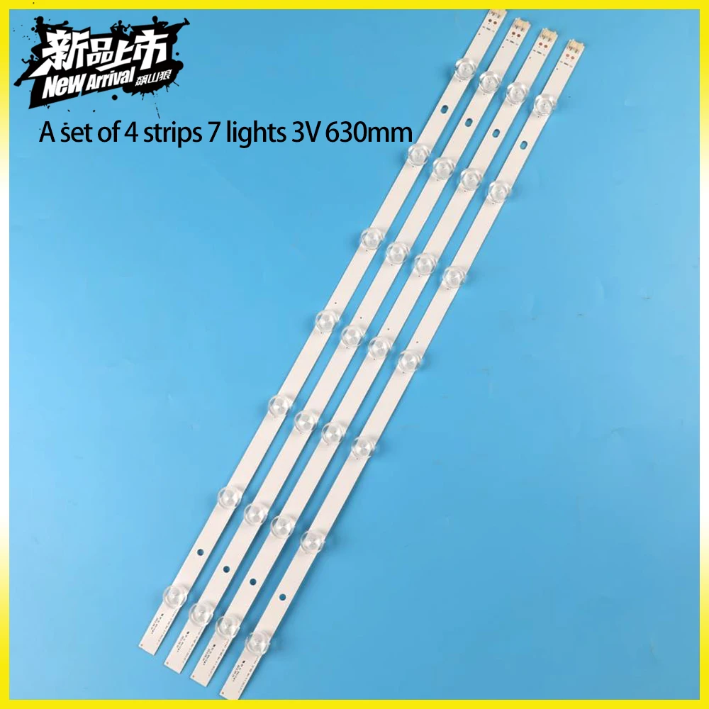 New 4 PCS*7LEDs 630mm LED Backlight Strip for 32LS3450 32LS315H LG innotek 32" NDE Array-0.1-7LED-REV0.2 REV0.4 331537502