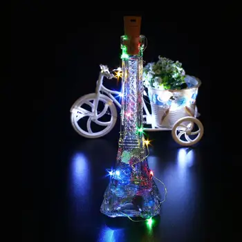 

LED Copper String Bottle Cork Shaped Light 5cm Gap Colorful Starry LED Light String 50 CM Decor Bulb Holiday Fashion Xmas Wine