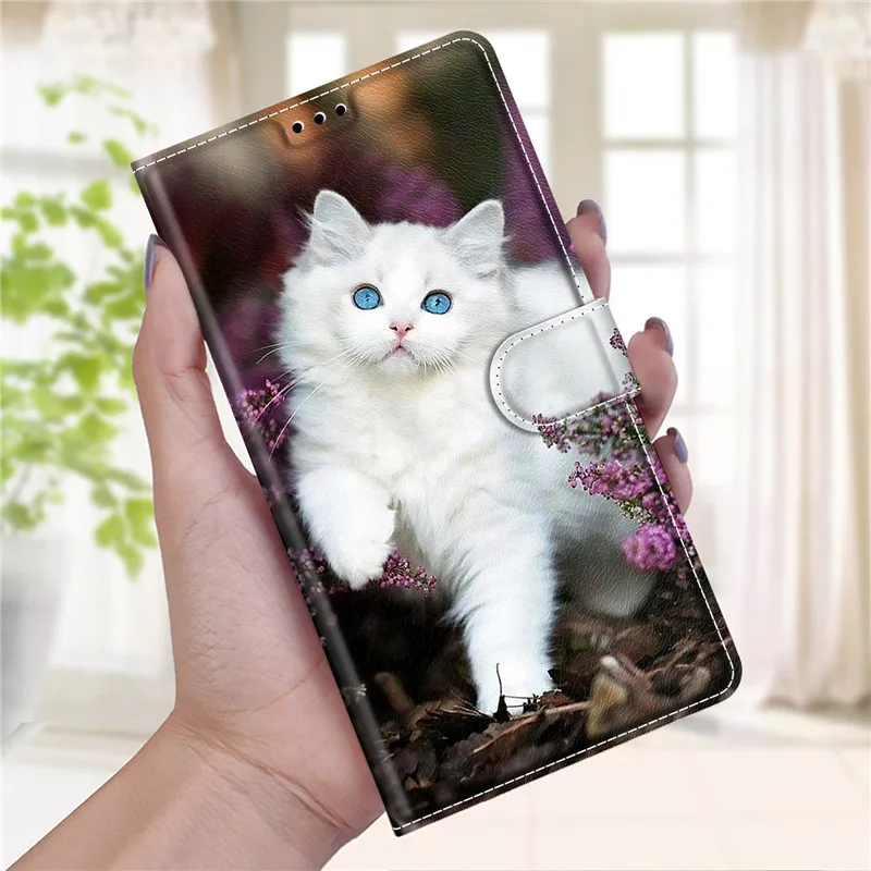 For Xiaomi Poco X3 Cartoon Butterfly Case Capa on Xiomi Poco X3 Pro NFC POCOX3 Case Card Slot Wallet Leather Magnetic Book Cover