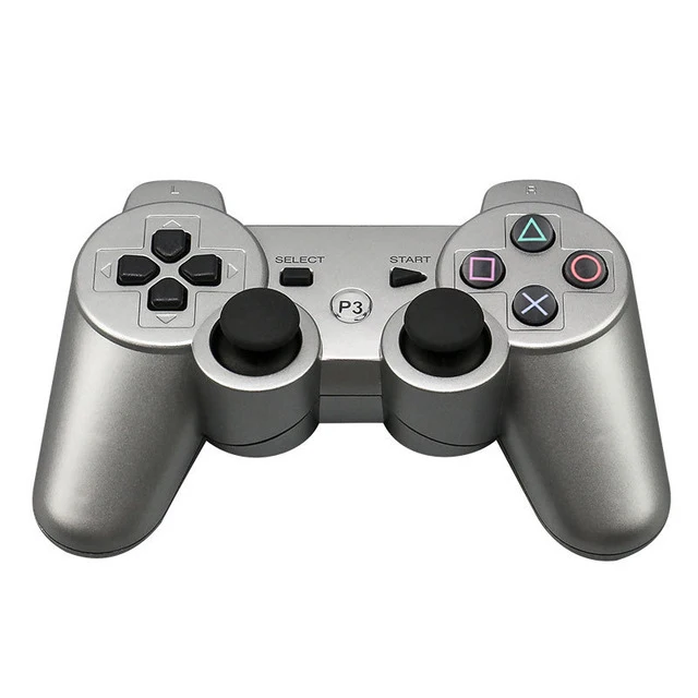 Геймпад беспроводной Bluetooth джойстик для PS3 контроллер Беспроводная консоль для sony Playstation 3 игровой коврик переключатель игры аксессуары - Цвет: Silver