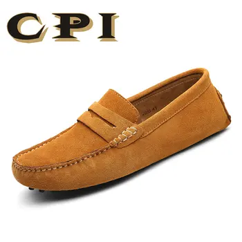 

CPI Men Casual Shoes 2018 Fashion Men Shoes Leather Men Loafers Moccasins Slip On Men's Flats Loafers Male Shoes ZY-210