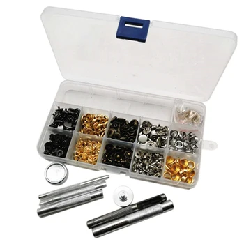 

80Pcs/Set Snap Fasteners Press Stud Sewing Tools Fixing For Leather Craft Clothing