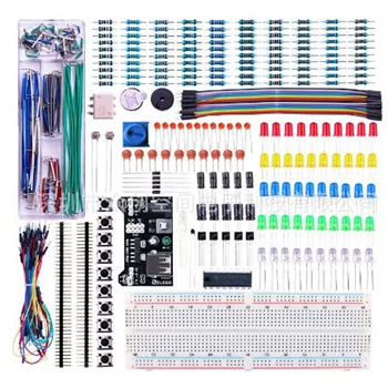 

830 Breadboard Cable Resistor Electronics Component Starter Kit for Arduino
