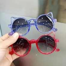 

2021 New Fashion Cat Eye Children Sunglasses Boys Girls Baby Sun Glasses Kids Trend Brand Design Plastic Glasses Frame Uv400