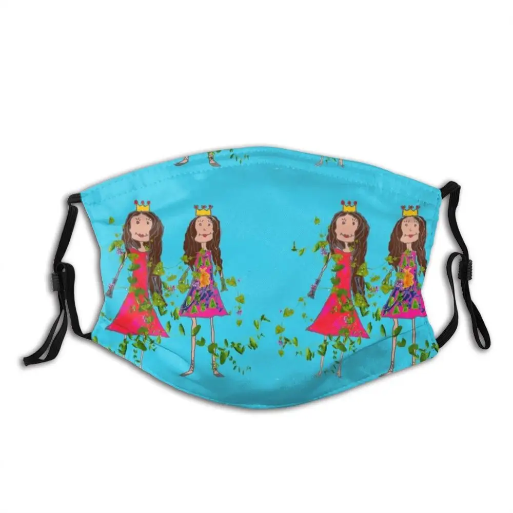 Модные маски для девочек лучшие друзья любят друзей синие поп-арт веселые цвета