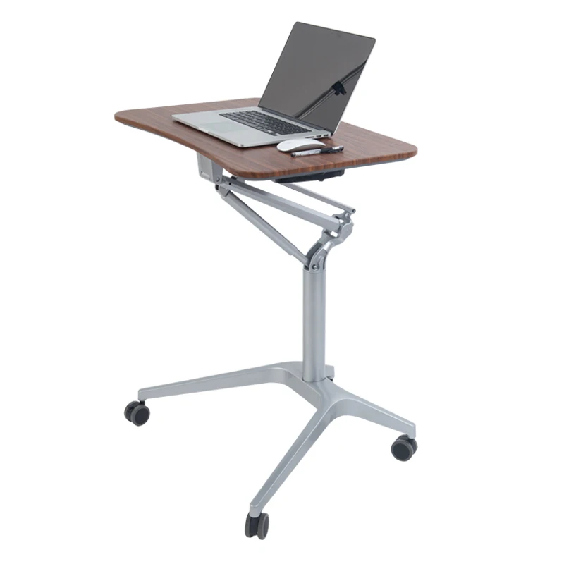 

Pneumatic Automatic Lifting Table Standing Sofa Bed Movable Lazy Desk Computer Speech Platform Table