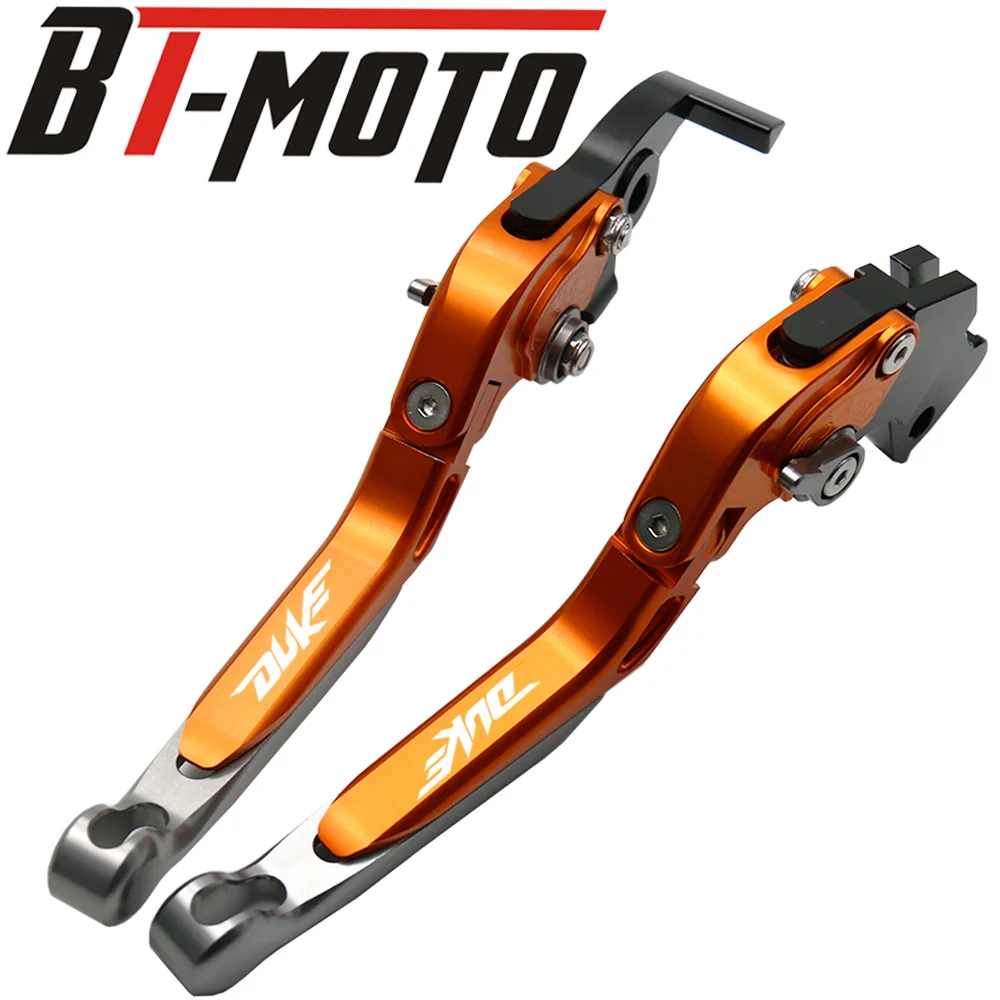 CNC Алюминиевый Рычаг мотоцикла для KTM duke 125 200 390 DUKE- регулируемые складные удлиняющие тормозные рычаги сцепления - Цвет: B