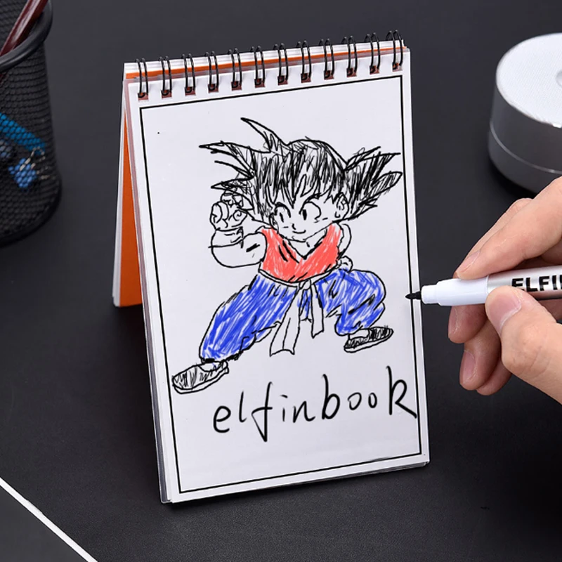 

Elfinbook Spiral Mini Smart Reusable Notebook Sketchbook Memo Book Pad Notepad for Drawing Painting like Rocketbook