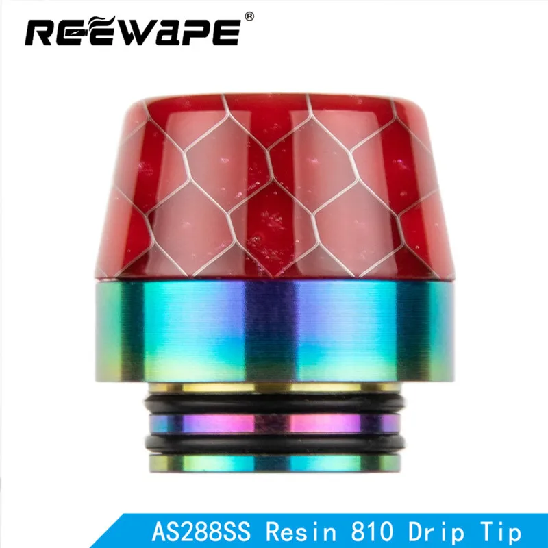 Reewape Смола 510 капельного наконечника случайный мундштук разноцветные Ecig советы для rda/rta