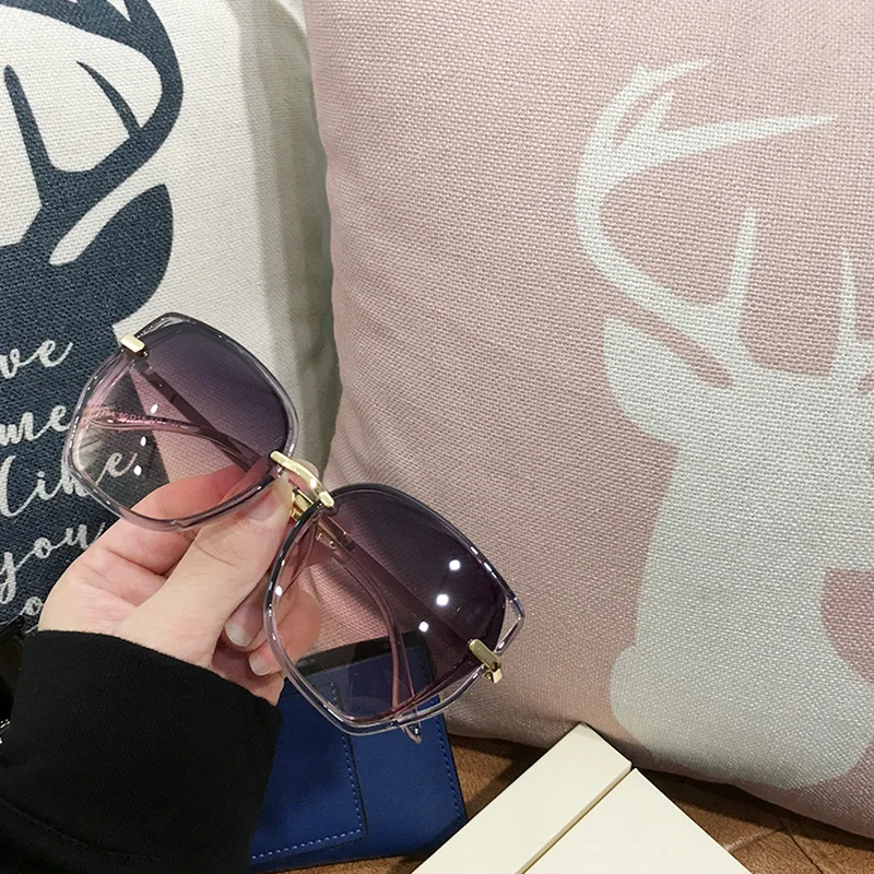 MS New Fashion Brand Designer Sunglasses Women's Oversized Female Sun glasses For Women UV400