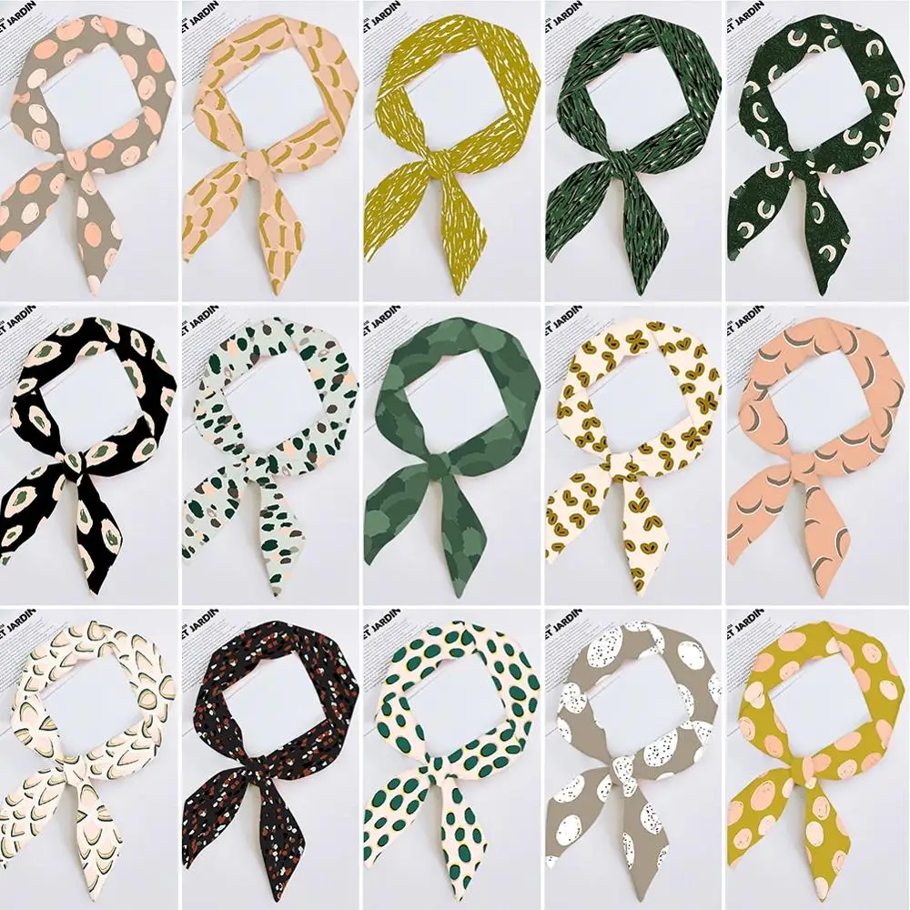 

Ribbon Scarf Shawl New Ladies Fashion Ribbon Multifunctional Wrapped Small Neck Scarf Handbag Strap Beautiful and Versatile
