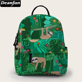 

Deanfun Mini Backpack for Women Printing Flower Sloth Backpack for Girls Small School Backpacks Travel Gift DXMNSB-15