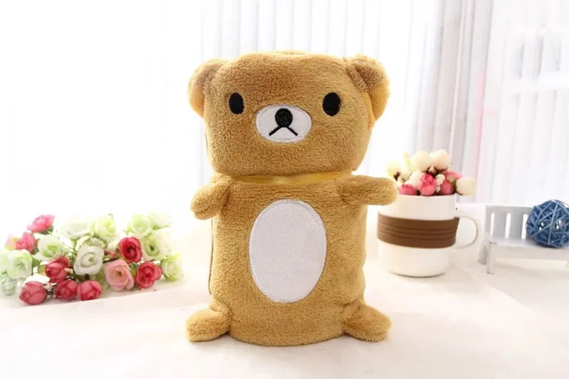 Kawaii животные, детские игрушки, плюшевая игрушка, портативное одеяло для ванной, для малышей, детей, день рождения девочки мальчика, подарок, автомобиль, воздух, путешествия, ковер для офиса, ковер для сна