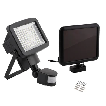 

High Bright 100LED Outdoor Garden Waterproof Solar Induction Lamp Light Induction Detection Sensor Use Black