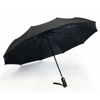 

Luxury Waterproof Black Umbrella Automatic Foldable Folding Automatic Umbrella Rain Women Travel Sombrillas Rain Gear L