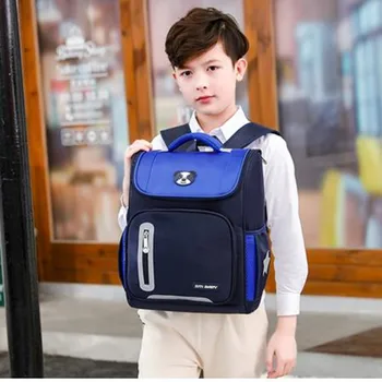 

British style kids orthopedic school backpacks Children schoolbags for grades 1-6 Large capacity primary schoolbags mochila