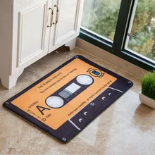 Коралловые флисовые Носки-тапочки; ковер Винтаж магнитную ленту дверной коврик абсорбент входная дверь анти-скольжения Кухня ковры Спальня крыльцо