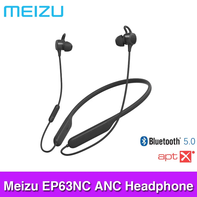 

Meizu EP63NC ANC Earphones Bluetooth 5.0 Wireless Active Noise Cancelling Headset aptX audio Voice assistant remote control