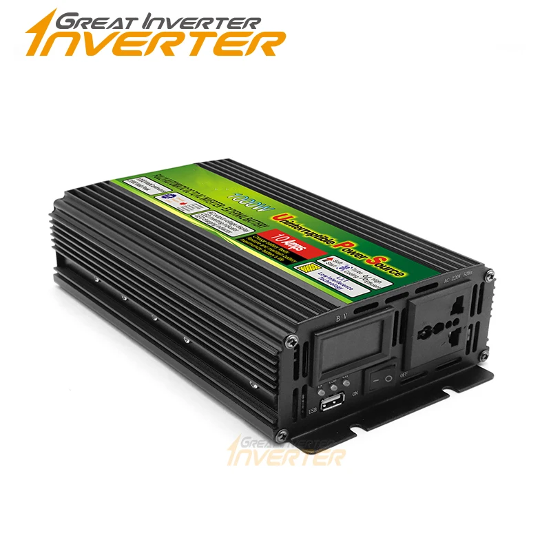 12Vdc 1000W Off Grid Inverter 110V/220Vac Inverter Sinusoidale Modificato Ups Con Funzione Di Ricarica Della Batteria Ca, Sovratensione