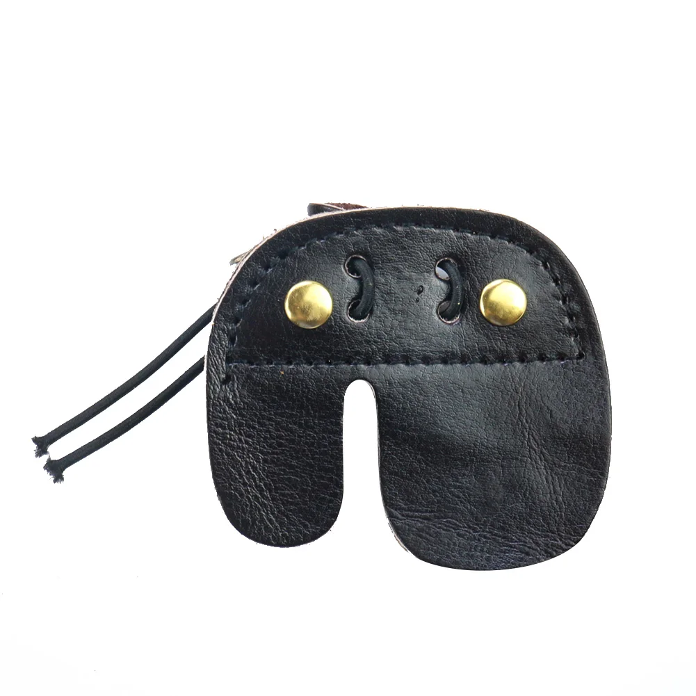Leather Archery Finger Guard Protection Pad Glove Tab Recurve Bow Hand Guard Tool Arrow Training Shooting Hunting Accessories