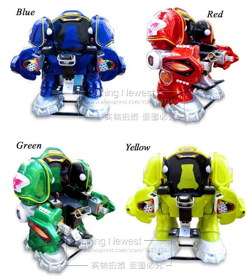 Adults Kids Walking Robot Indoor Outdoor Plaza Amusement Park Laser Shooting Teenagers Electronic Simulator Game Machine