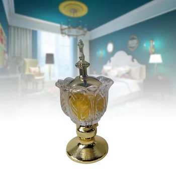 

Handmade Craft Office Fragrance Incense Burner Crystal Arabian Gifts Floral Decorated Home Essential Oil Desktop Hollowed