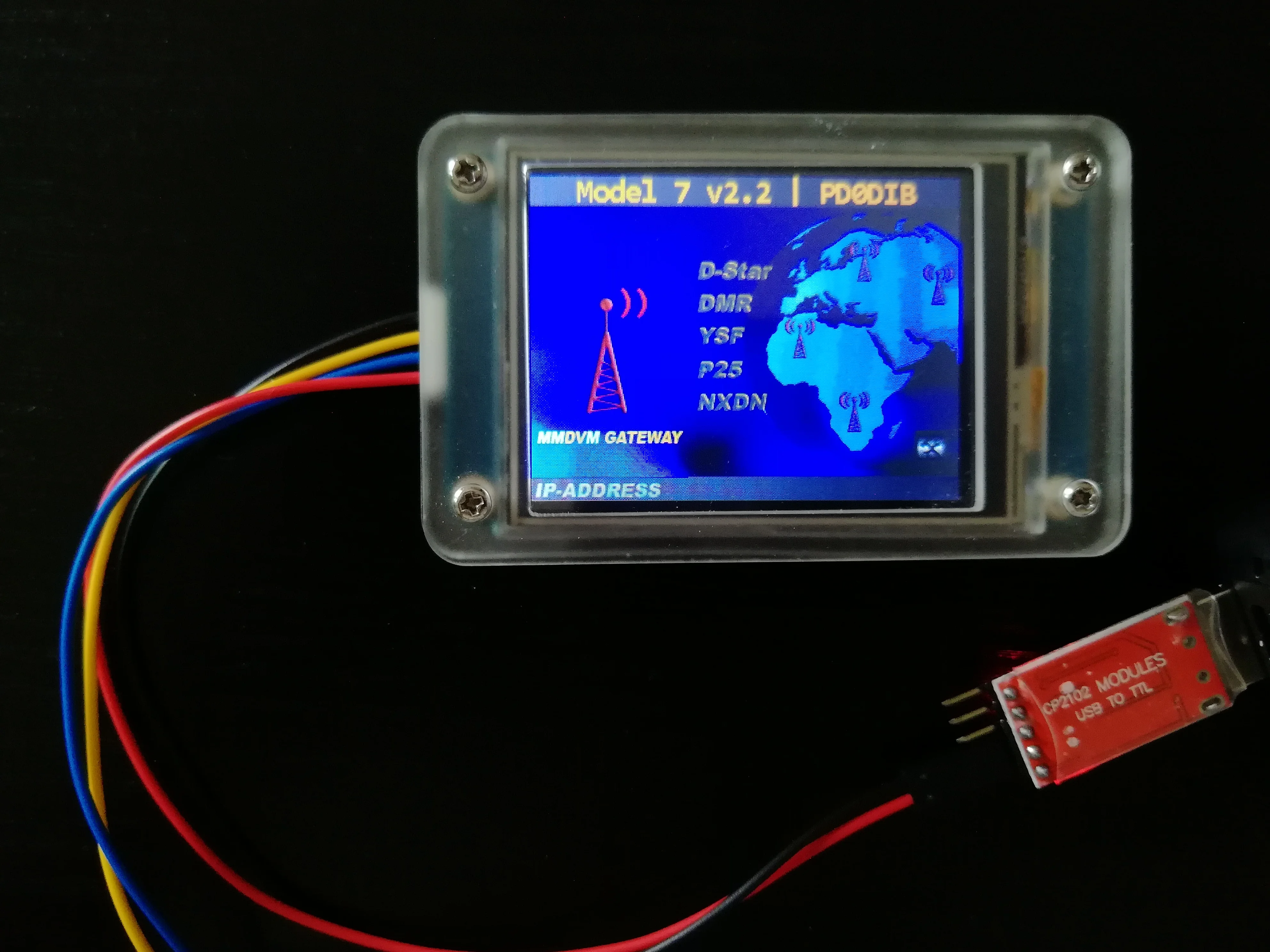 

MMDVM Acrylic "S" Case( for 2.4'' screen) +Mounting screws