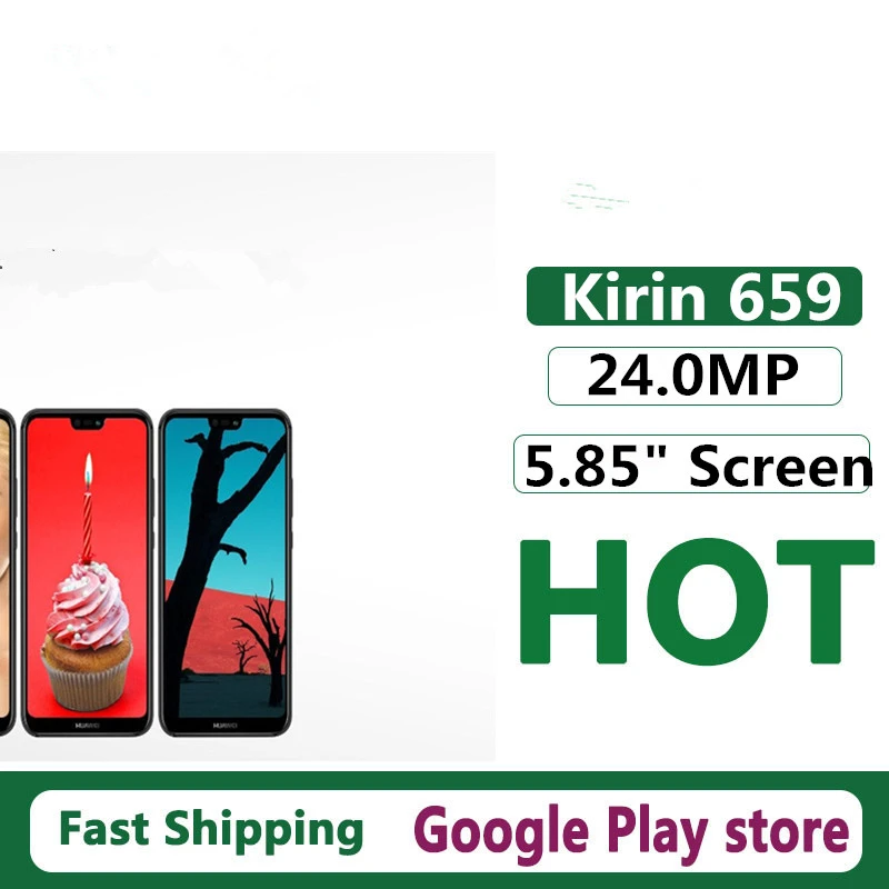 Global Rom HuaWei P20 Lite Nova 3E Android Phone 5.85 inch 2280x1080 Fingerprint 16MP+24MP Kirin 659 Multi Languages In Stock huawei cell phone models