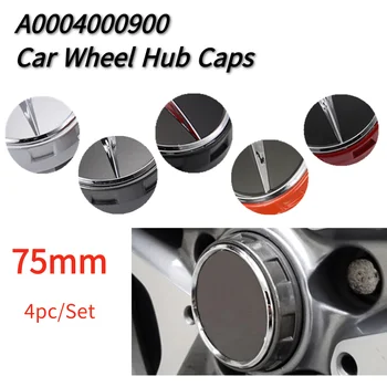 

A0004000900 75mm Car Wheel Hub Caps for Mercedes Benz AMG A45 CLA45 C63 GLA45 G63 Emblem Accessories Auto Rim Center Cover